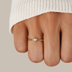Vioraia Small Love' Crystal Heart Ring