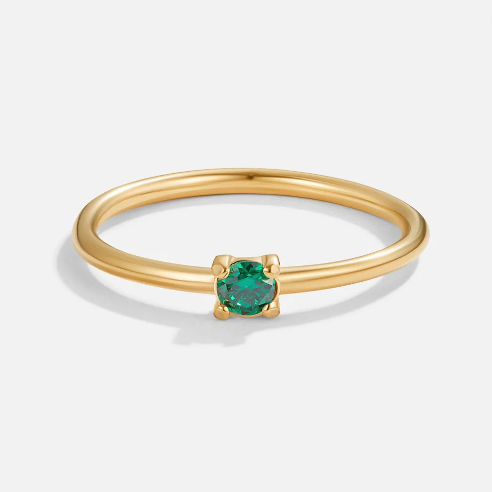 Vioraia Birthstone 18K Gold Rings