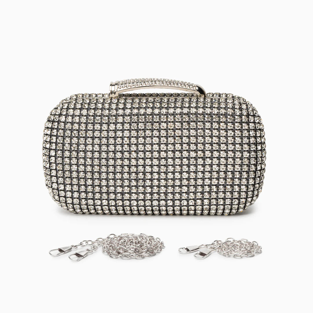Vioraia Sara Diamond Encrusted Clutch Bag