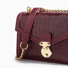 Vioraia Emily Crocodile Crossbody Bag