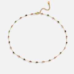 Vioraia Lulu Spring Beaded Stone Necklace