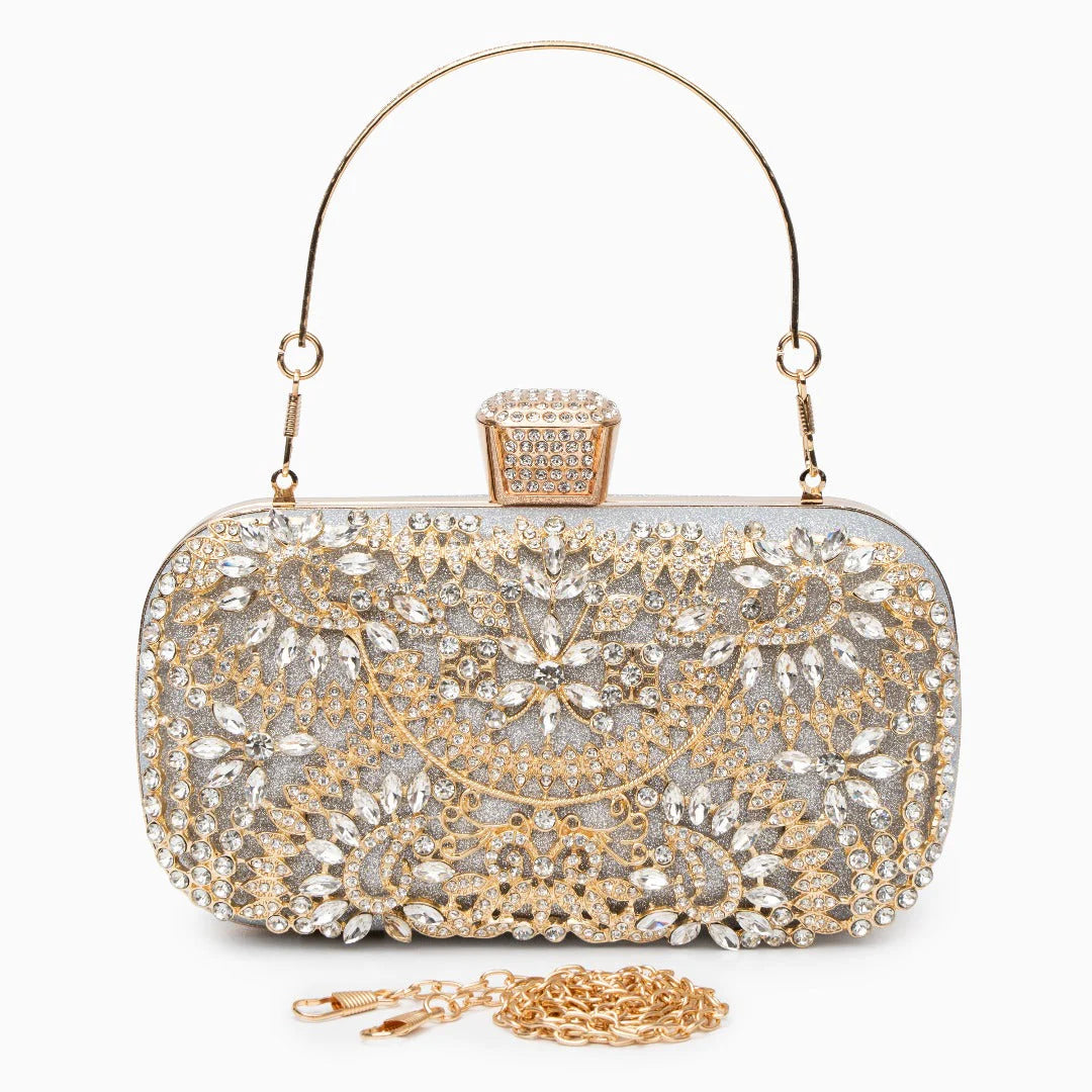 Vioraia Luxurious Flower Clutch Bag
