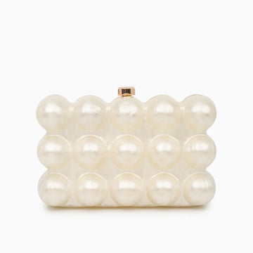 Vioraia Lorraine Acrylic Clutch Bag