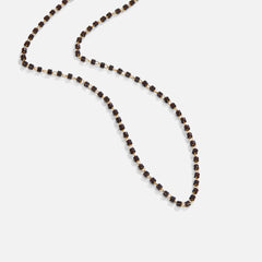Vioraia Maisie Black Bead Necklace