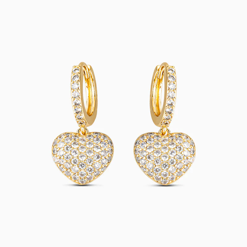 Vioraia The Hills Heart Pendant Earrings