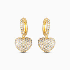 Vioraia The Hills Heart Pendant Earrings