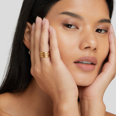 Vioraia Kiya Layered Gold Ring