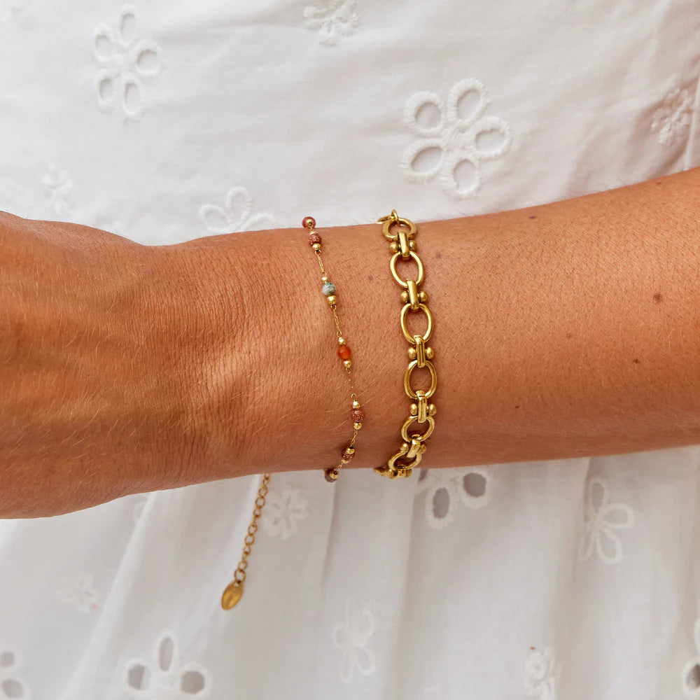 Vioraia Lulu Beaded Stone Bracelet