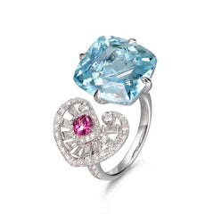 Vioraia Majestic B  Heart Ring