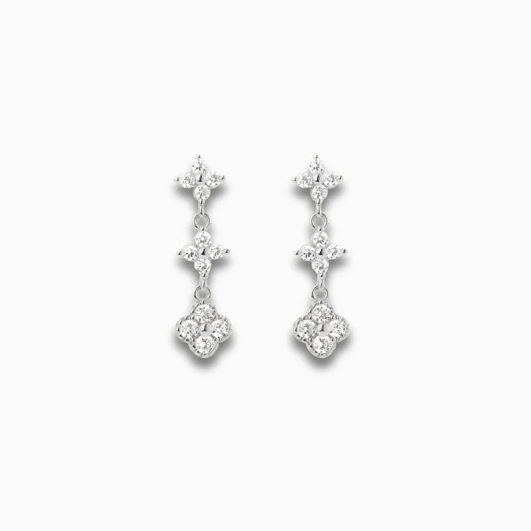 Vioraia Evelyn Crystal Bloom Earrings