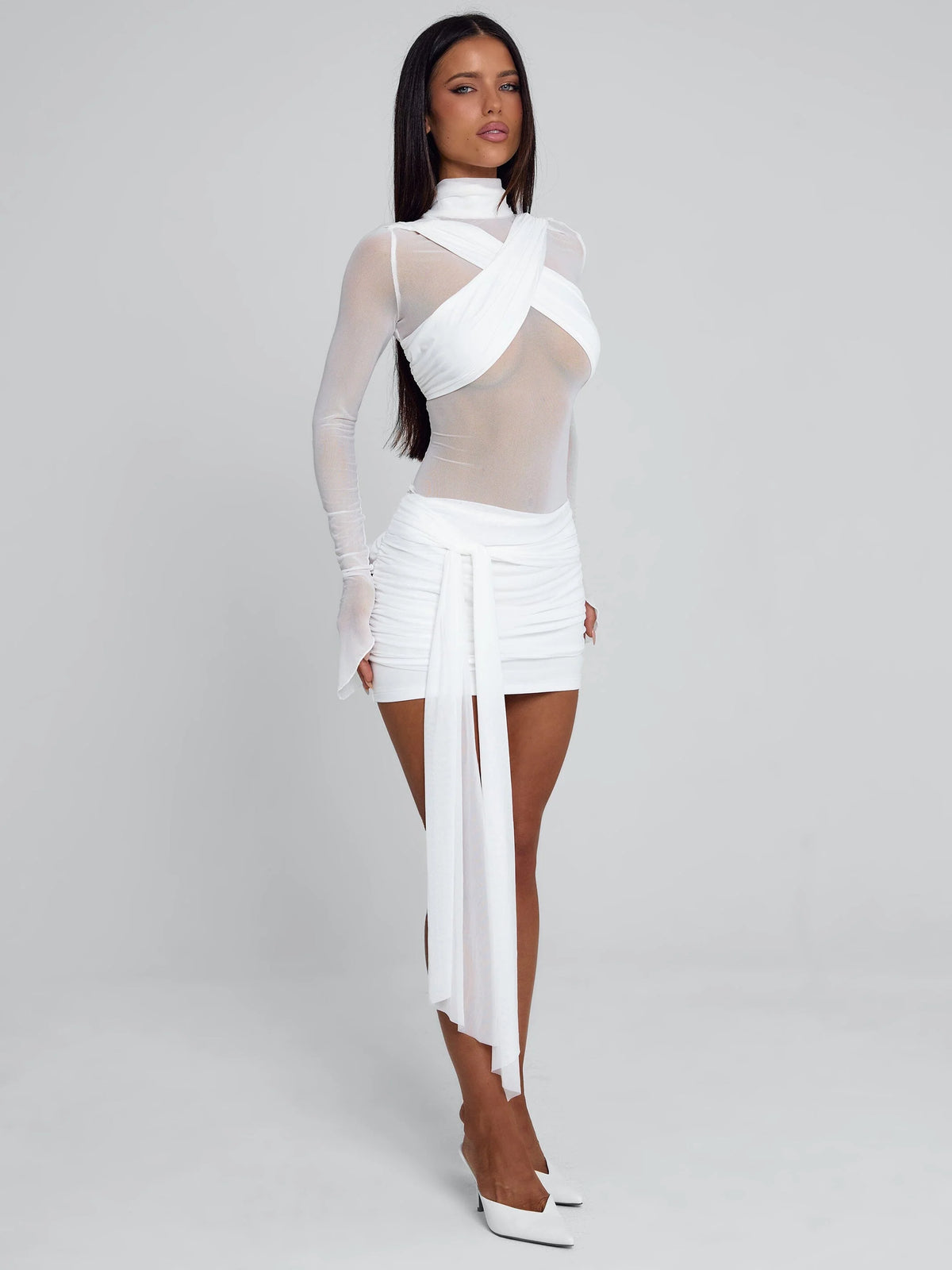 Lucy's OLYRA MINI DRESS WHITE