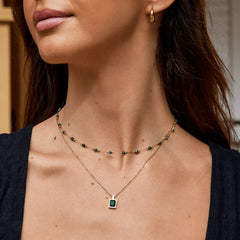 Vioraia Mystic Green Crystal Necklace