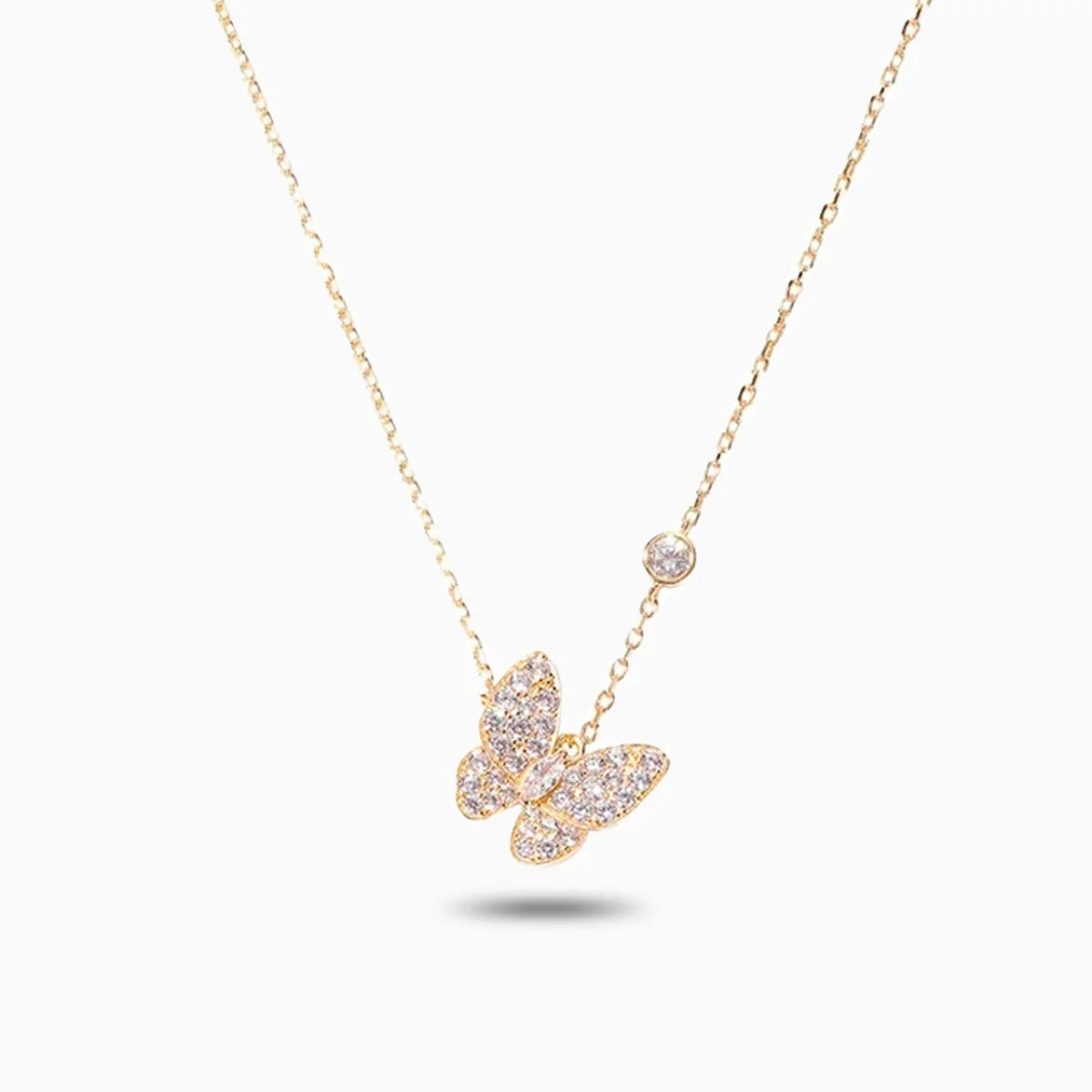 Vioraia Sparkling Butterfly Necklace
