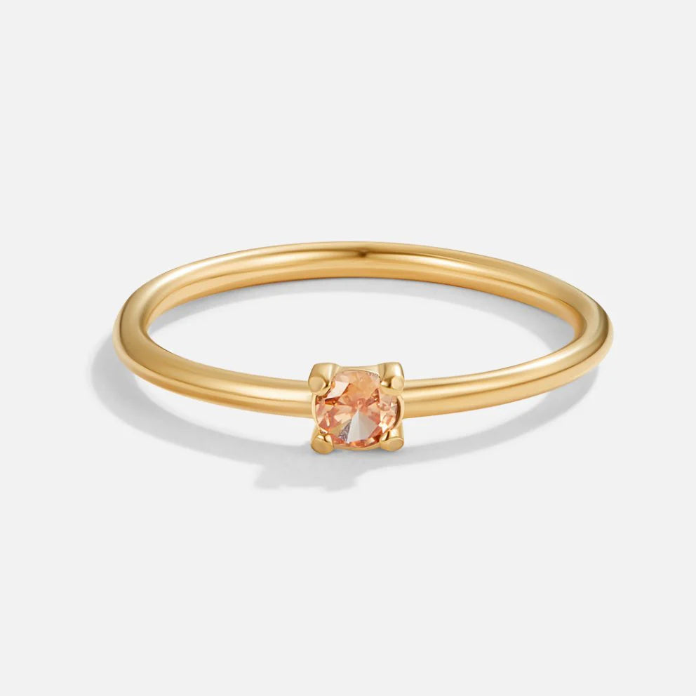 Vioraia Birthstone 18K Gold Rings