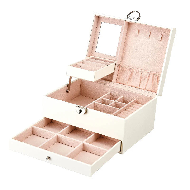 Vioraia Premium Double Layer Jewelry Box