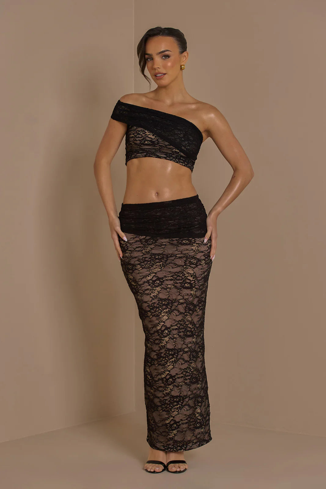 ANASTASIA LACE CO-ORD | BLACK - SALE