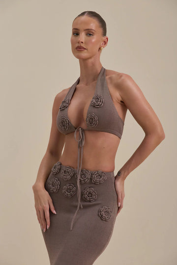 DAISY BRA TOP | MOCHA MOUSSE