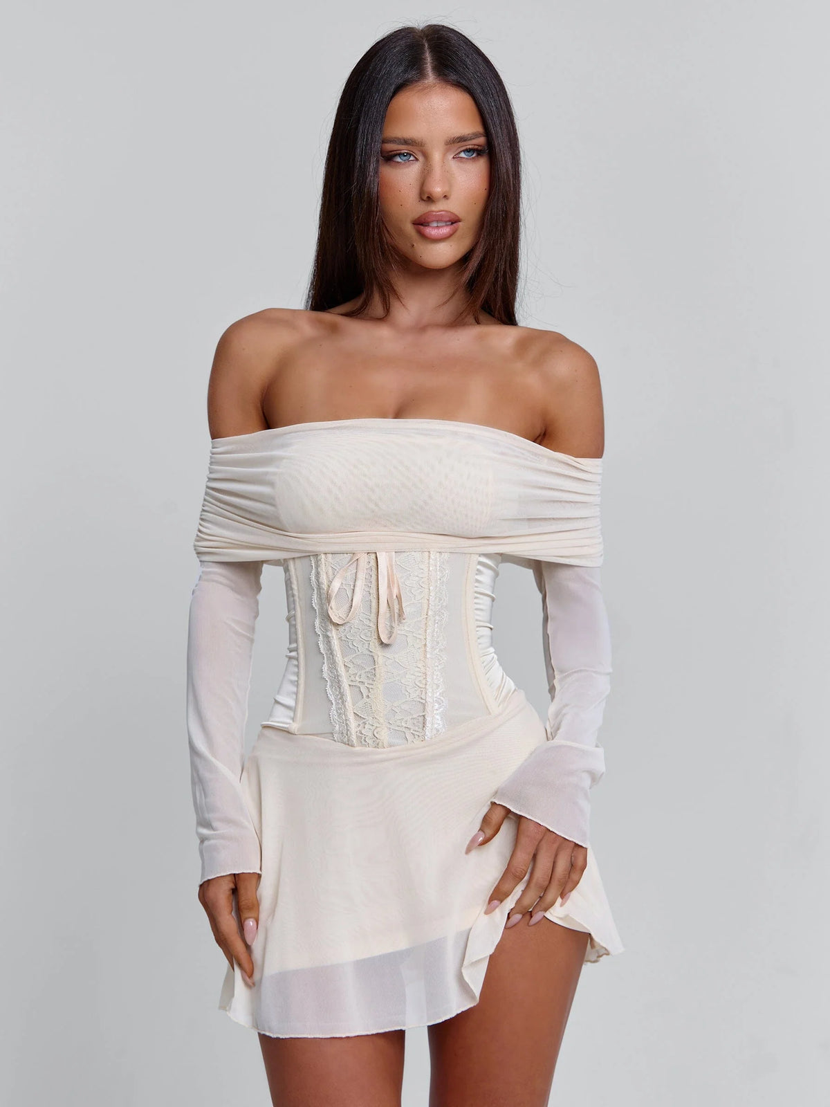 Lucy's ORLA MINI DRESS BEIGE