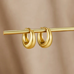 Vioraia Audrey Gold Hoop Earrings
