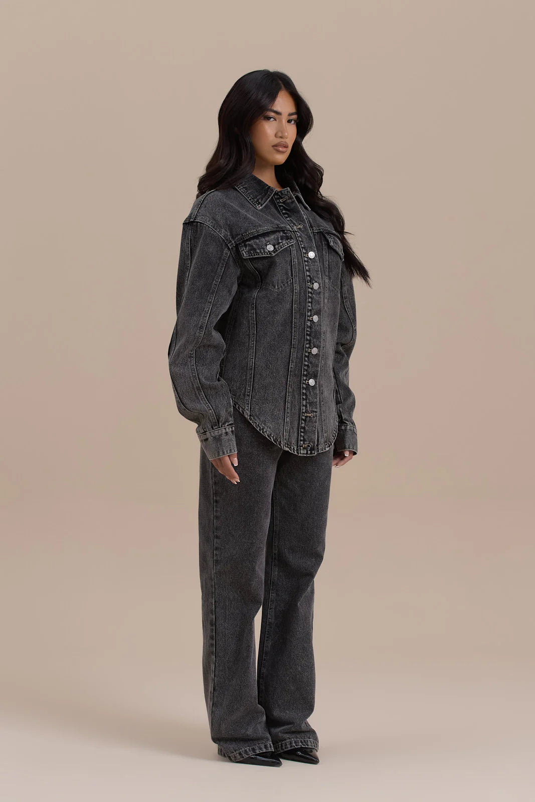 WANDER STRAIGHT LEG JEANS WITH ADJUSTABLE WAIST | DARK WASH DENIM