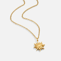 Vioraia Golden Sunburst Necklace