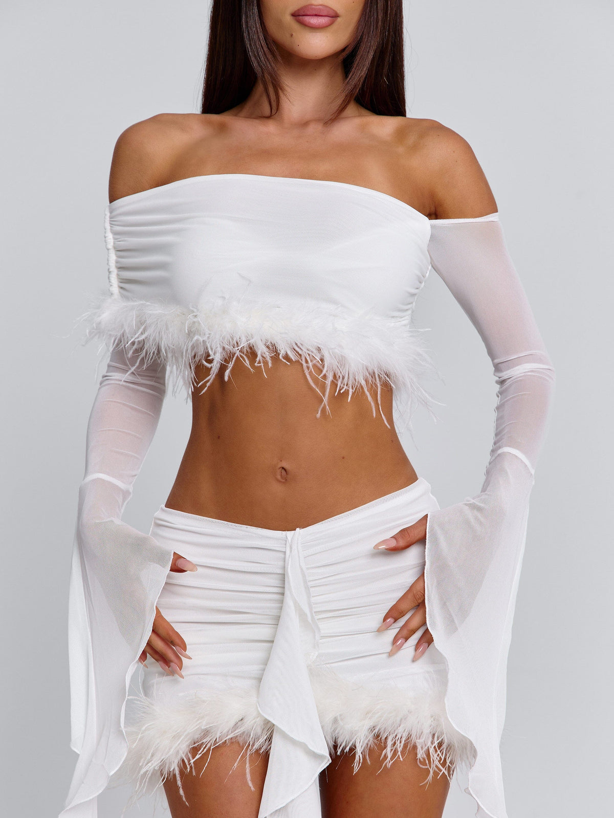 Lucy's GILDA MINI SKIRT WHITE