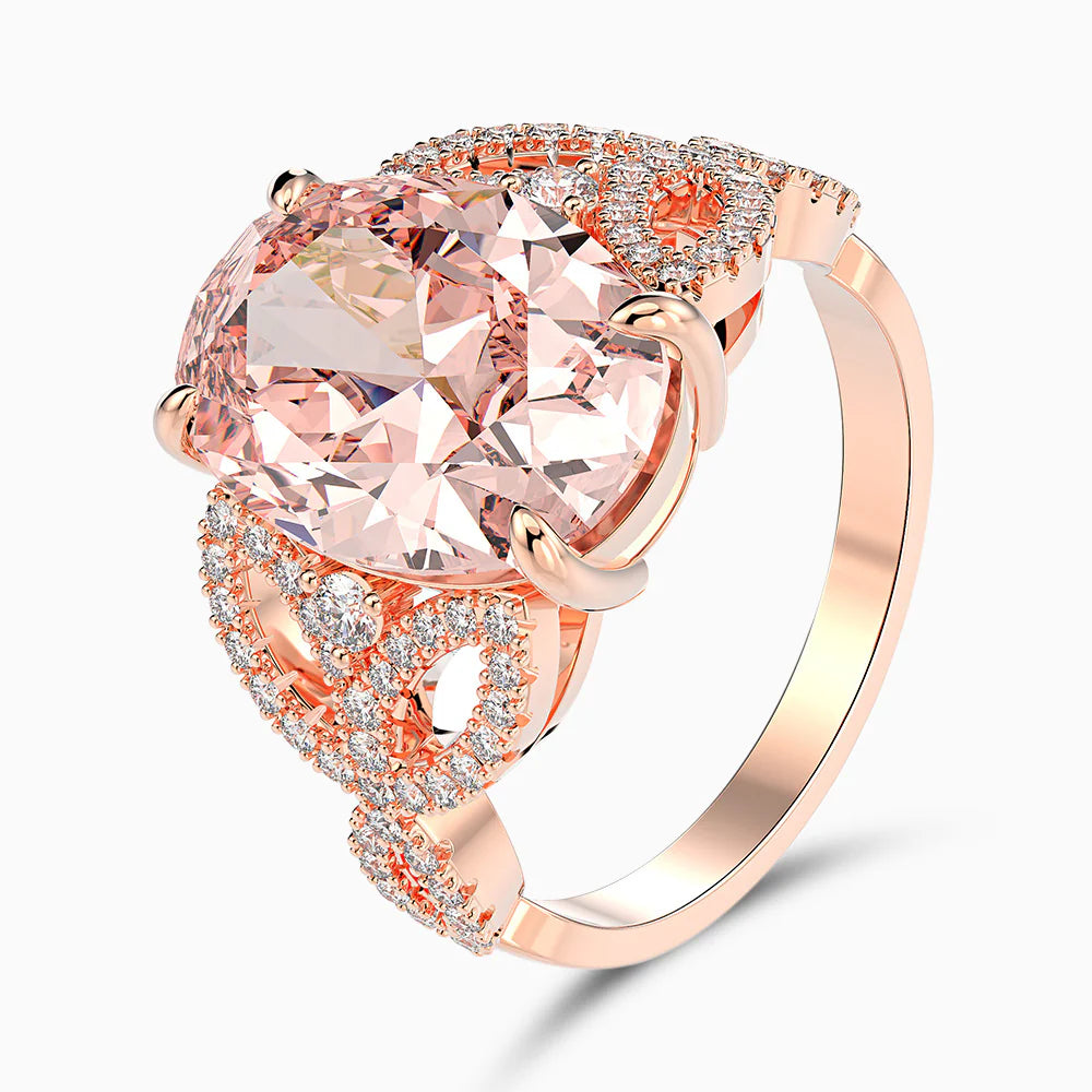 Vioraia Blushing Rose Ring
