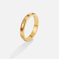 Vioraia Tali Rainbow Crystal Ring