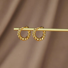 Vioraia Layla Gold Twist Earrings