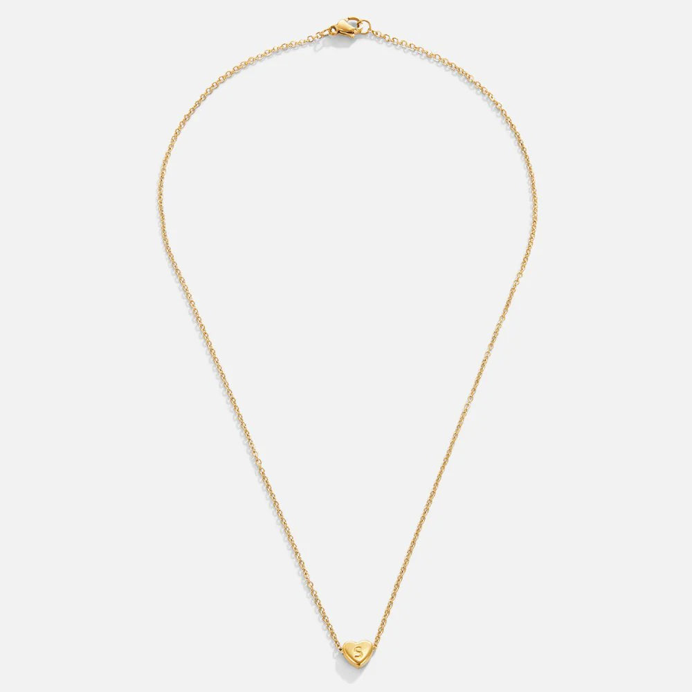 Vioraia Letter Heart Necklace