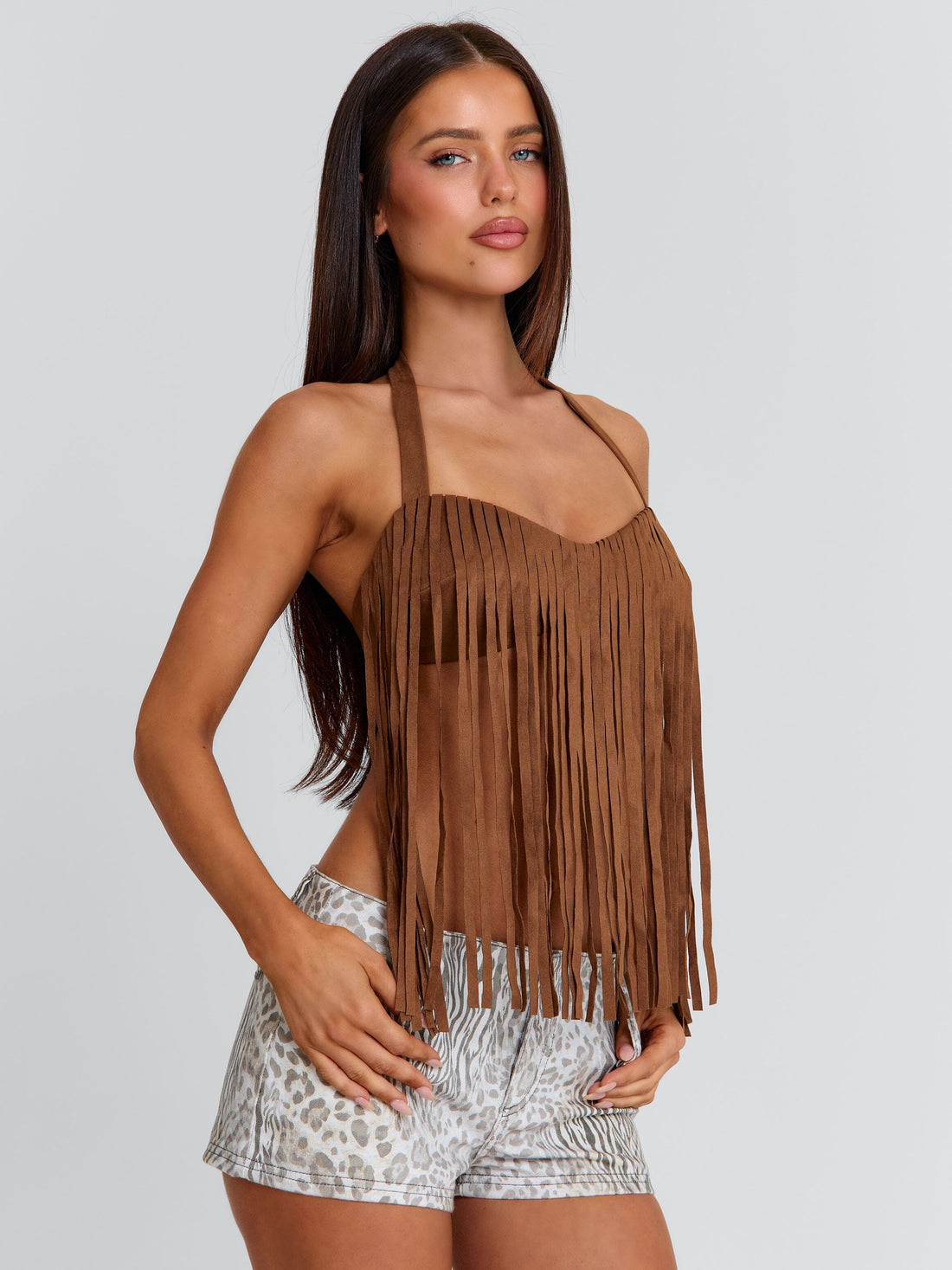 Lucy's FRANCINE TOP BROWN