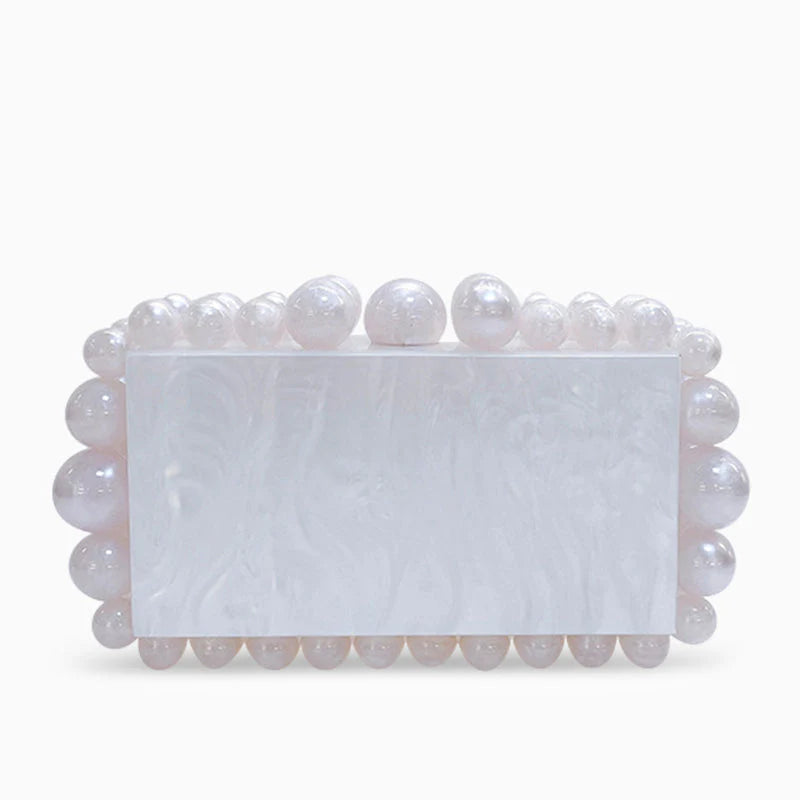 Vioraia (CS) Acrylic Cloud Clutch Bag