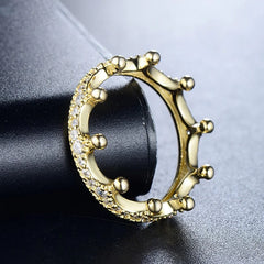 Vioraia Crystal Crown Ring