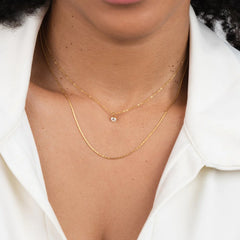 Vioraia Dina Crystal & Gold Layered Necklace