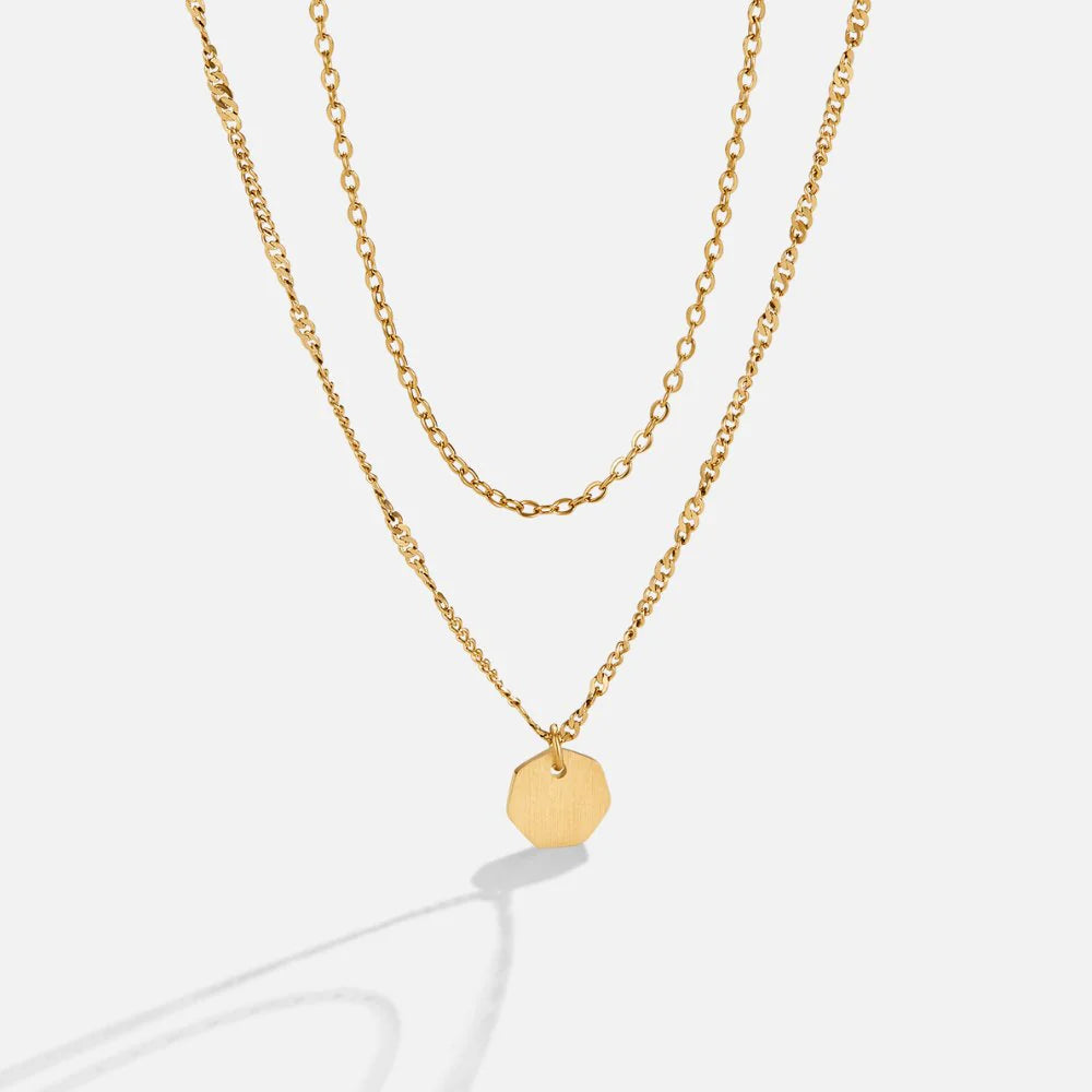 Vioraia Miranda Layered Gold Necklace