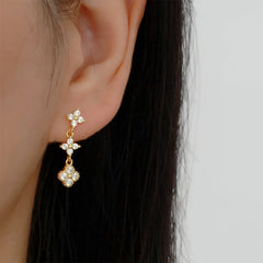 Vioraia Evelyn Crystal Bloom Earrings