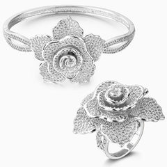 Vioraia Sparkling Rose Jewelry Set