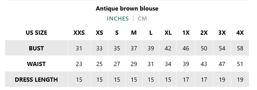 Antique brown blouse