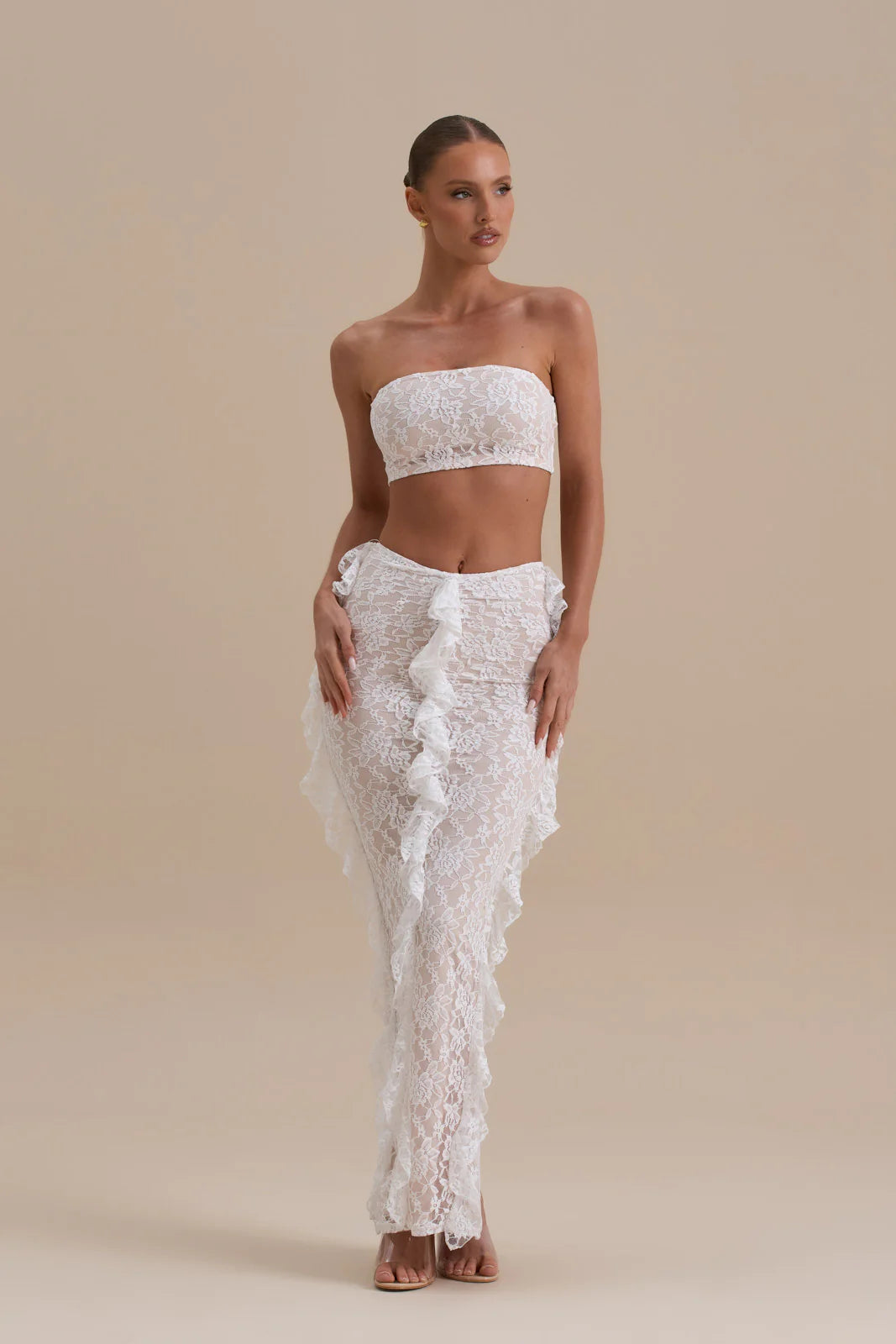 ARIEL CO-ORD | WHITE LACE - SALE
