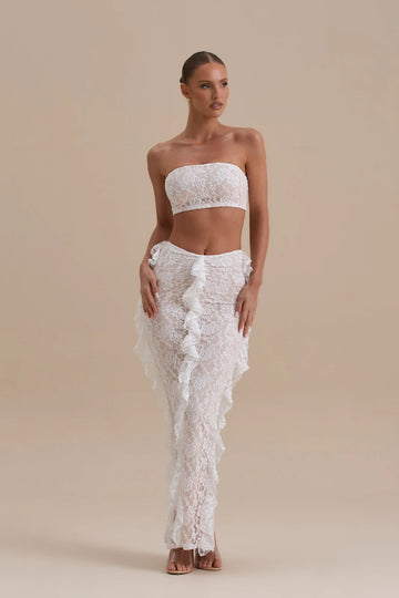 ARIEL CO-ORD | WHITE LACE - SALE