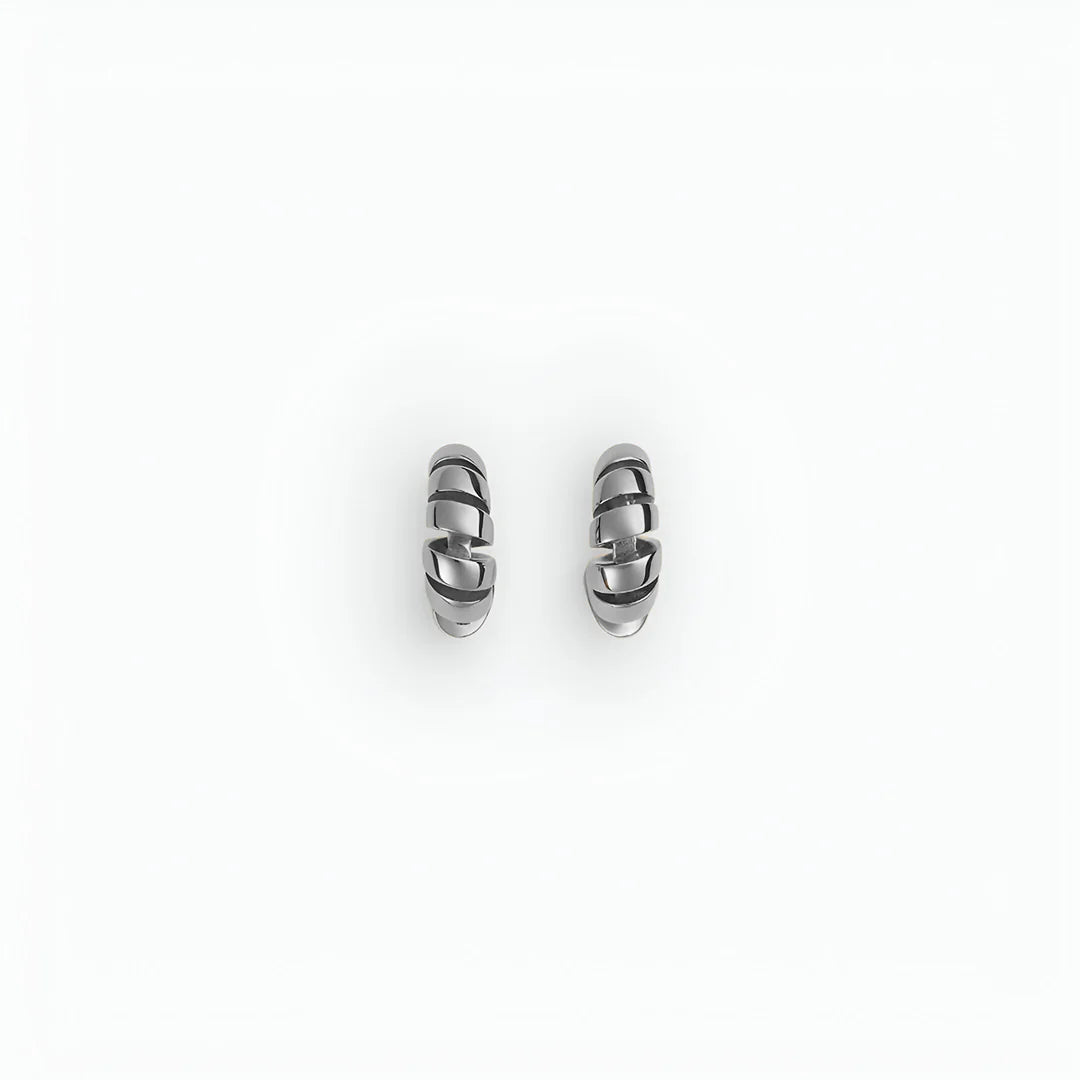 Vioraia Natalie Spiral Hoop Earrings