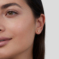 Vioraia Blooming Flower Pearl Earrings