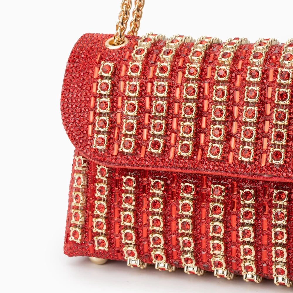 Vioraia Chantal Diamond Clutch Bag