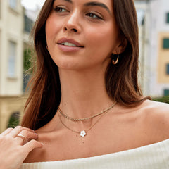 Vioraia Free Calla Gold Twisted Chain Necklace