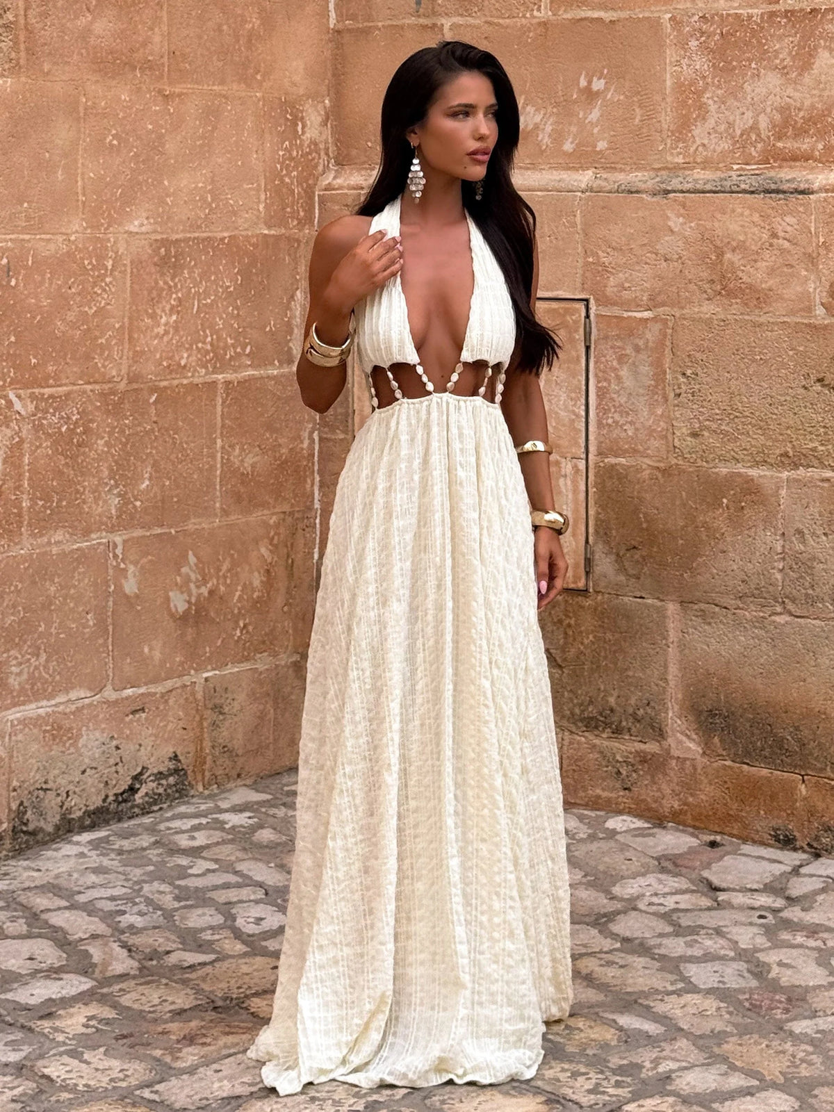 Lucy's SILVIAE MAXI DRESS WHITE