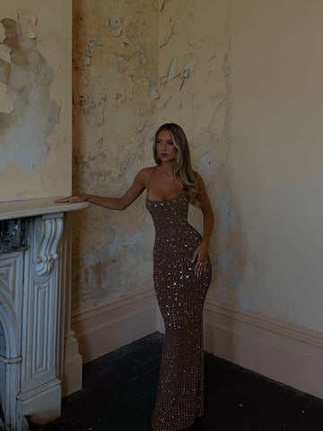 Lucy's CIARAN MAXI DRESS TAN
