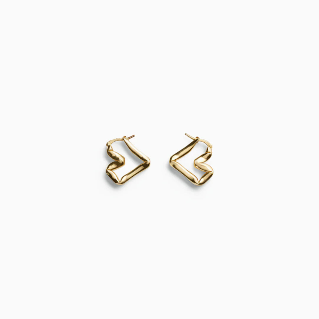 Vioraia Lina Abstract Hoop Earrings
