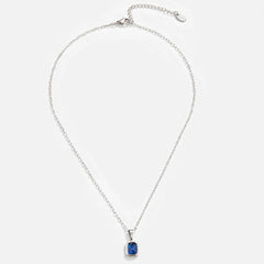 Vioraia Ocean Blue Pendant Silver Necklace