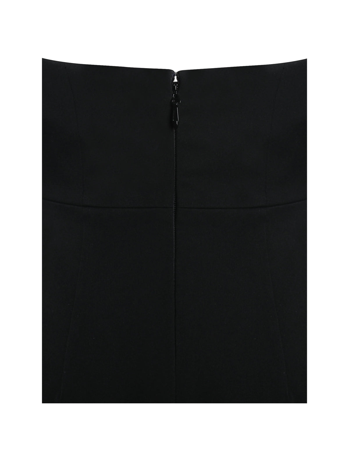Ignacia Office Casual Black and White Halter Mini A-line Dress