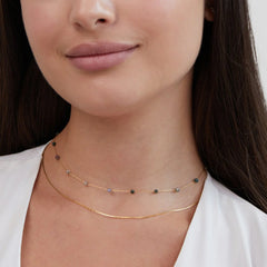 Vioraia Layered Alana Gold & Stone Necklace